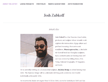 Tablet Screenshot of joshzubkoff.com